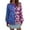 Purple, variant on IROINNID Womens Sweater Round Neckline Pullover Sweater Print Comfy Mid-Length Long Sleeve Splicing Knitting Sweater Tops