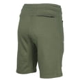 thumbnail image 3 of 9 Crowns Men's Casual Zipper Pockets French Terry Gym Shorts (Olive, Large), 3 of 5