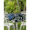 thumbnail image 3 of Outdoor Tablecloth with Umbrella Hole for Patio/Picnic/Party/Camping, Black Willow Leaves Waterproof Table Cloth Round Cover Washable, Modern Dotted Boho Minimalist Art (Dia 60"), 3 of 9
