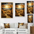 thumbnail image 4 of Designart "Gold Autumn Countryside Harvest art painting I" Landscape & Nature Floater Framed Wall Art Print, 4 of 7