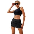 thumbnail image 6 of High Stretchy Cargo Skirt for Women, Mini Skirt Cute Denim Skirt with Pockets, 6 of 6