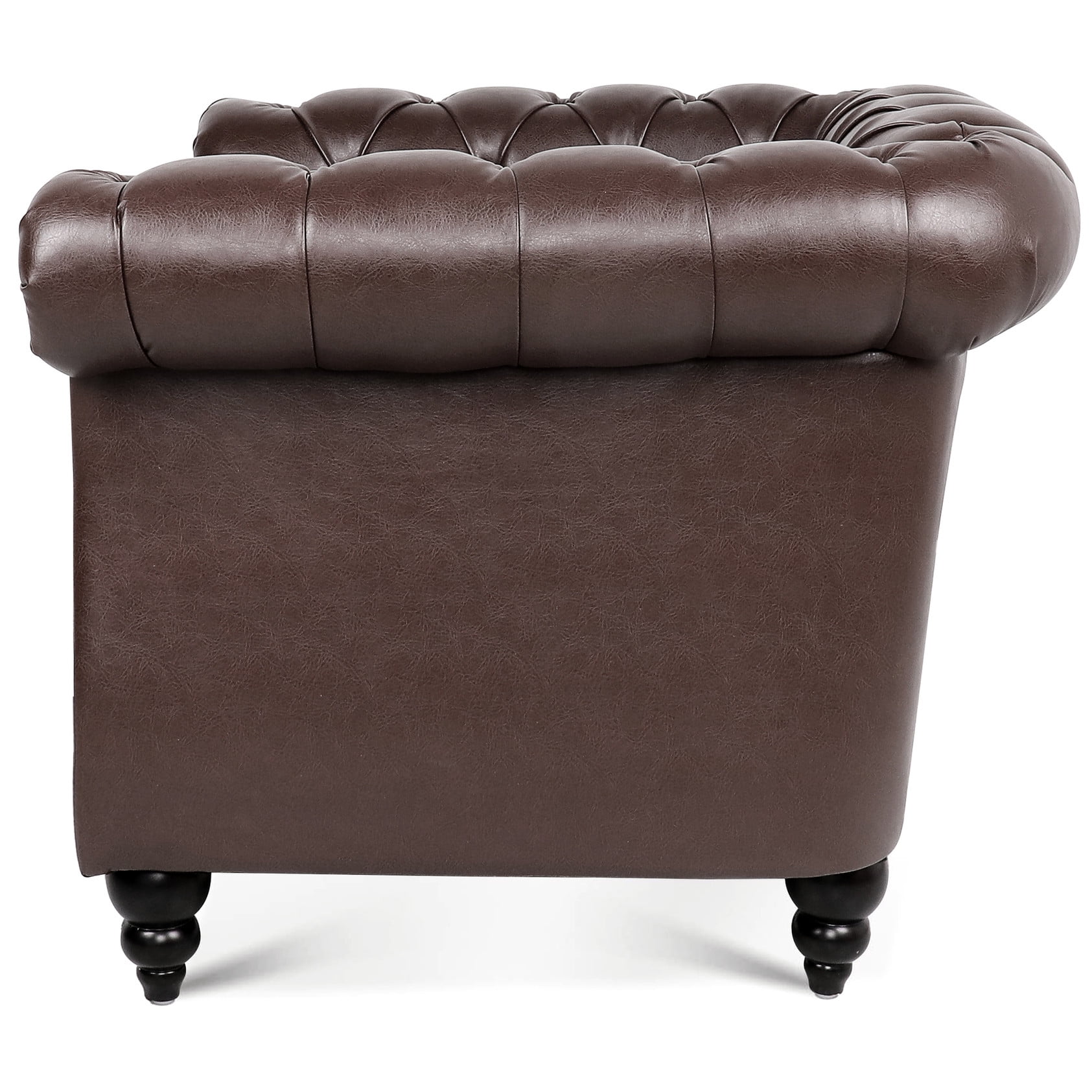 PU Leather & Solid Wood Frame - Living Room Sofa for a Cozy