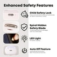 thumbnail image 6 of Electric Nail Clipper for Baby and Seniors - 2 in 1 Auto Fingernail Cutter and Polishing Grinder for Baby Senior Adults - Rechargeable Cordless USB Battery Fingernail Trimmer, 6 of 6