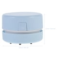 thumbnail image 2 of FONWILYO Blue Desk Vacuum Cleaner for Cleaning Use Compact ABS Material Easy to Operate 3.94x2.36x2.76 inches, 2 of 5