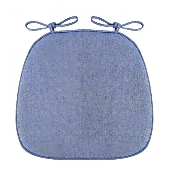 XIBUFE 2026 New Chair Cushion with Ties for Dining Chairs,16X17" Memory Foam Non-Slip Chair Pad with Machine Washable Cover and Zipper,Detachable Cushion for Kitchen Living Room Office