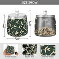 thumbnail image 2 of Yayeee Ashtray with Lid for Cigarette Smokeless Stainless Steel Home Ash Holder, Green Leaves, 2 of 7