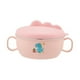 thumbnail image 2 of Tazón de comida para niños Tazones para bebés con tapa y asa Tazón de sopa de arroz de acero inoxidable Rosa, 2 of 9