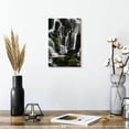 thumbnail image 2 of Elephant Stock White Sonority Waterfall Wall Art - Vertical Canvas Wall Art - Living Room Wall Decor - Wellness Canvas - Black And White Decor - 8" x 12", 2 of 8