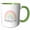 Green/White, variant on 3drose, Mamacita in Spanish - Colorful Rainbow Latina Cute Nickname Hot Mama, 11oz Mug