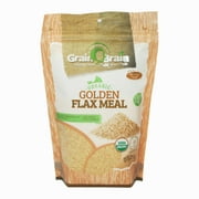 Grain Brain Golden Flax Seed Meal, Organic,(12 Oz) Gluten Free, Non-GMO, Packaged in Resealable Pouch Bags to preserve Freshness