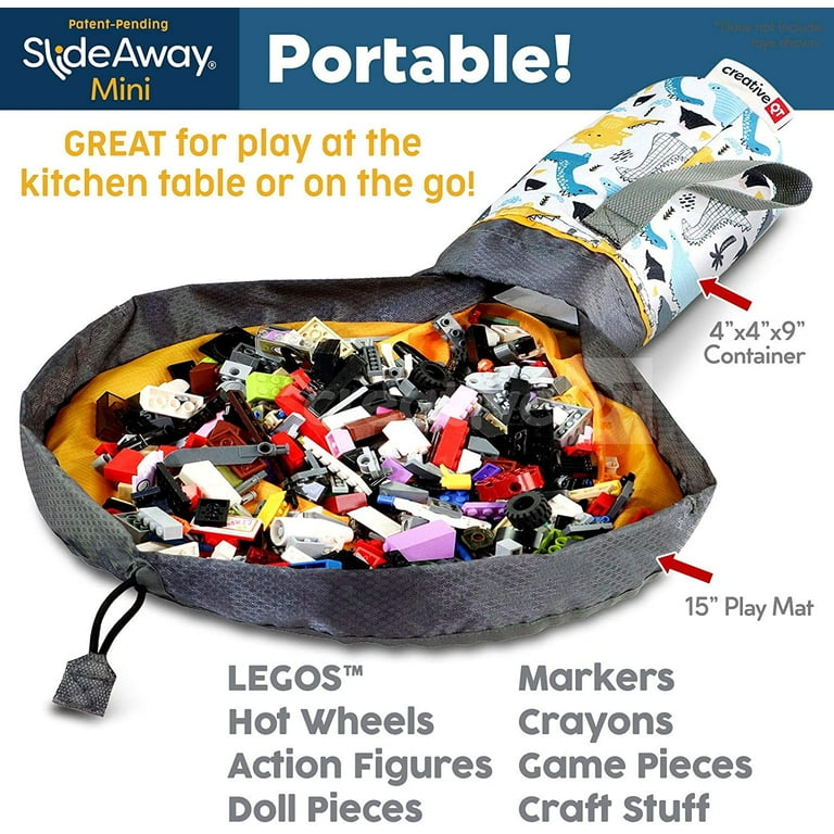 Toy Box & Kids Play Mat - Designed for Lego Storage Organizer, Storage Bag  fo Legos, Toy Storage Basket for Cube Shelf