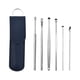 thumbnail image 1 of Ear Picks Sticks Cuchara de acero inoxidable Oído Removedor de cera Lavable Viaje Polidado Curette Pickers Herramientas para el hogar Azul 6pcs Inevent CE001348-02, 1 of 7
