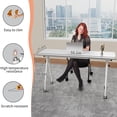 thumbnail image 2 of Conference Table, Conference Room Table with Wheels, Flip Top Training Tables Meeting Table for 10 People for Office Conference, 2 of 7