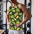 thumbnail image 5 of Daiia Fresh Avocado Printed Men's Quick Dry Fit Muscle Tank Top Slim-Fit Tank Workout Tank Top Lightweight Sports Tank Top-Medium, 5 of 7