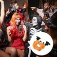 thumbnail image 4 of Unique Bargains 1 Pc Hair Elastics Fashion Halloween Bat Hair Ties Black Orange, 4 of 5
