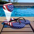 thumbnail image 3 of Uourmeti USA Flag Stripe Shower Flip Flops Women Sturdy and Cozy Toe Strap Non Slip Womens Sandals Comfortable, 3 of 7