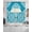 Teal, variant on Baroque Grey Swag Curtains for Living Room/Bedroom Windows, Vintage Damask Classic Floral Kitchen Curtains and Valances Set 36 Inch Length, Light Filtering Swags Valance Curtain Panels