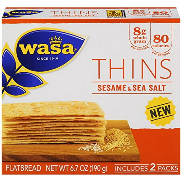 wasa-flatbread-thins-crackers-sesame-and-sea-salt-6-7-ounce-walmart-walmart