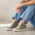 thumbnail image 6 of Cushionaire Hart Womens Casual Shoes with Dual Zippers- Lightweight Hidden Wedge Fashion Sneakers for Women, 6 of 20