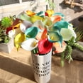 thumbnail image 5 of FloreceBien Calla Lily 10 Uds ramo de flores artificiales para boda novia ducha decoración del hogar Flor de lirios de imitación, 5 of 5