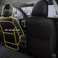 thumbnail image 3 of AOMSAZTO Custom Fit for Toyota Tacoma Seat Covers 2016-2023 Crew Cab/Double Cab,Full Set Faux Leather Tacoma Car Seat Covers Black/Gray, 3 of 5