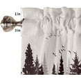 thumbnail image 2 of Kitchen Curtains Set, Black Forest Kitchen Curtains and Valances Set, Pastoral Deer Animals Silhouette Rustic Rod Pocket Tier Curtains 24 Inch Length for Cafe/Bedroom Windows, 2 of 6