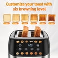 thumbnail image 2 of Secura 2 Slice Toaster, Fully Automatic Digital Stainless Steel Toaster with Countdown Timer & Keep Warm Function, 6 Browning Levels, Bagel/Defrost/R, 2 of 7