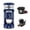 Blue-KCM203, variant on MINI Single Serve Coffee Maker,Instant Coffee Maker One Cup for K Cup & Ground Coffee,Portable Capsule Coffee Machine with 6 to 14oz Reservoir,90 Seconds Fast Brewing and One Button Operation