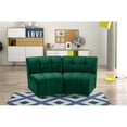 thumbnail image 2 of Meridian Furniture Causeuse Modulaire en Velours Vert Limitless, 2 of 7