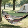 thumbnail image 6 of Hanging Hammock Portable Travel Camping For Outdooor Beach Camping Hiking A Skull & Floral Design, 6 of 8