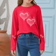 thumbnail image 1 of Blusas y camisas de manga larga con cuello redondo CUHK Top estampado de cuello redondo para primavera y verano Jersey informal Camisa básica de manga larga para niños y niñas Blusa de poliéster para, 1 of 6