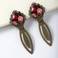 thumbnail image 3 of Rose Set of Two Vintage Copper-Colored Lace Bookmarks - Stainless Steel Book Accessories for Book Markers and Gifts, 3 of 5