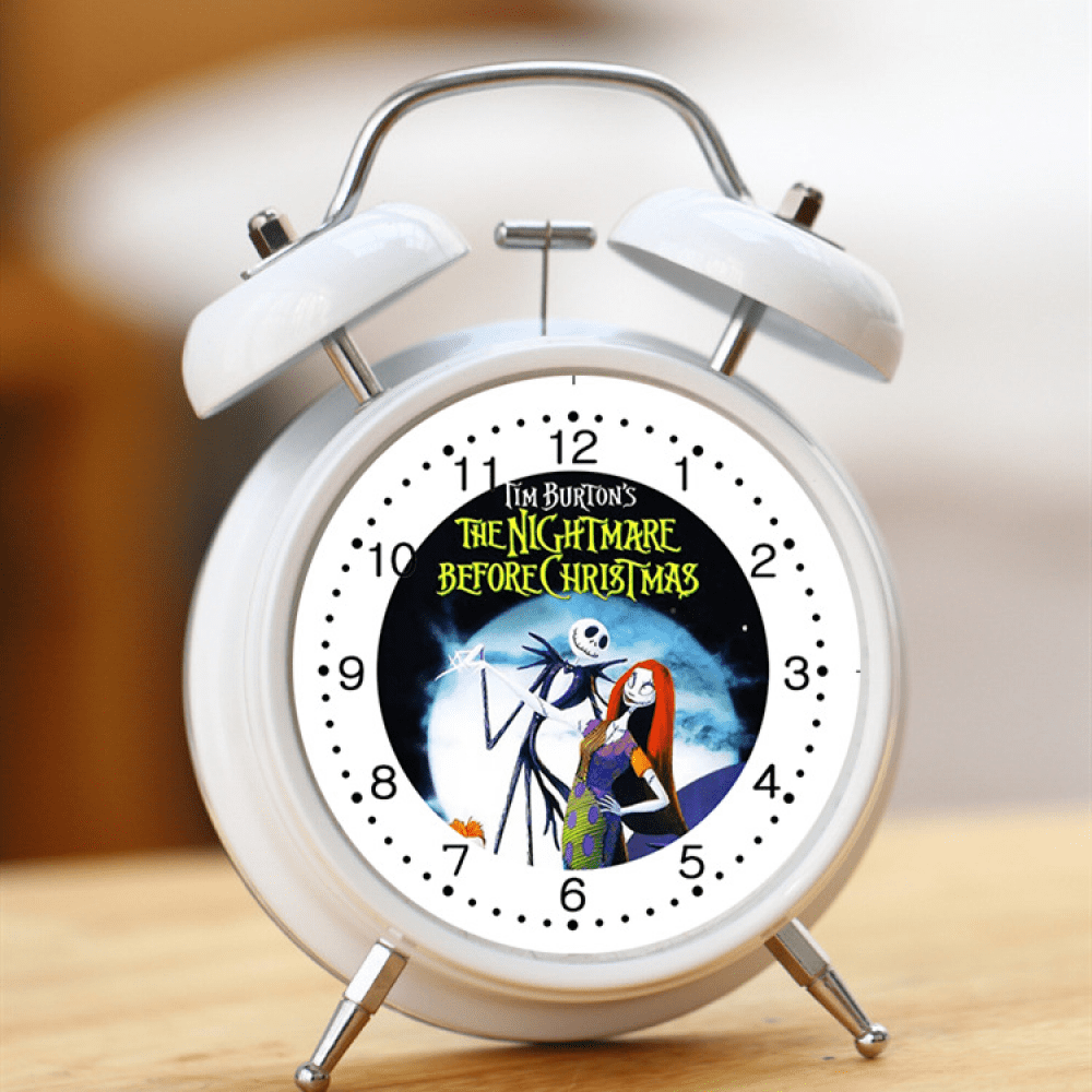 JUSTUP Digital Alarm Clocks For Bedrooms, Christmas Eve Cartoon Alarm