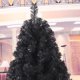 thumbnail image 3 of Árbol de Navidad artificial de 60 cm con base de plástico para decoración de fiestas en casa (negro), 3 of 3