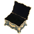 thumbnail image 4 of Vintage Jewelry Box, Small Jewelry Box European Style Exquisite Hand Carved  For Necklace Gold Red,Gold White,Gold Blue, 4 of 8