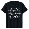 thumbnail image 2 of Faith Over Fear Y'all Need Jesus Christ Christian Women T-Shirt Black Medium, 2 of 5