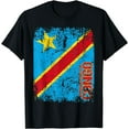 thumbnail image 2 of CONGO Flag Vintage Distressed CONGOLESE T-Shirt, 2 of 3