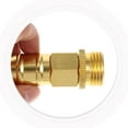 thumbnail image 3 of LEEYNEER Water Extender Steel Hose Short Stainless Garden 1ft Metal Extension 2 Count, 3 of 6