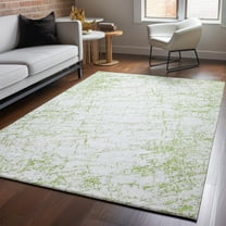 Addison Rugs Mayfield Washable Transitional Organic Green Rectangle Rug, 5' x 7'6"