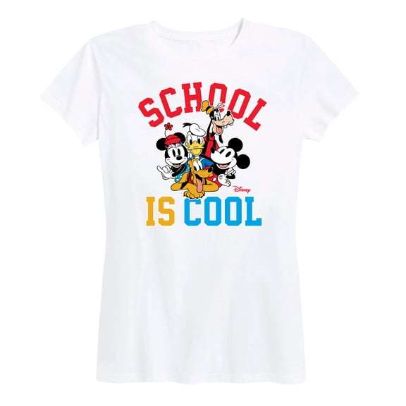 Mickey & Friends - School Is Cool - Women's Short Sleeve Graphic T-Shirt