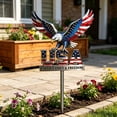 thumbnail image 5 of Dongrere 4th of July Eagle Garden Stake, Patriotic Metal USA Yard Sign, Eagle Ground Stake for Independence Day Outdoor Decor, 7.8x11.8 Inch, 5 of 9