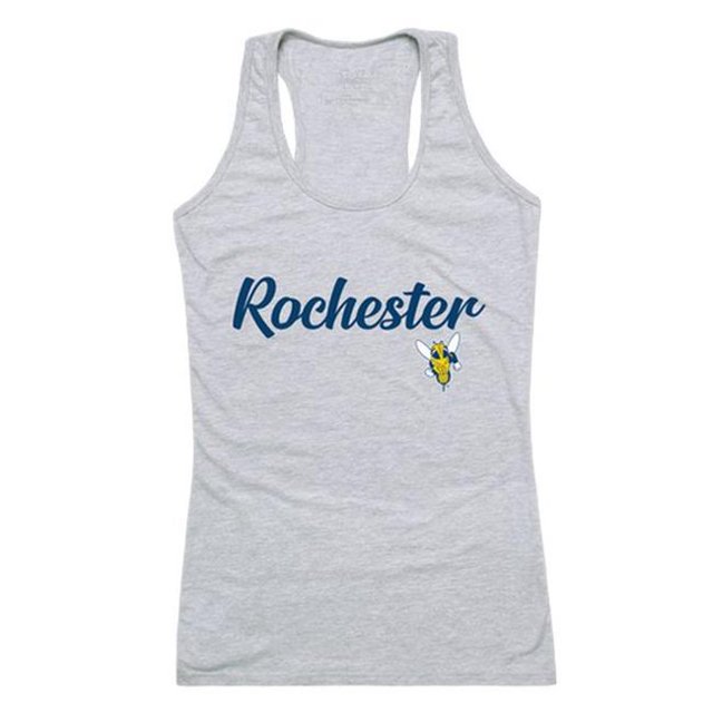 W Republic 557-146-HGY-01 University of Rochester Womens Script Tank Top, Heather Gray - Small
