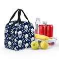 thumbnail image 4 of Disketp white arrow Skull Lunch Bag for Women Men, Leakproof Thermal Cooler Sack Food Handbags Case High Capacity forTravel Work School Picnic, 4 of 5