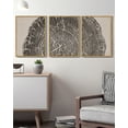 thumbnail image 3 of SHENIFY Farmhouse Vintage Wall Art Set Gray Wood Tree Ring Spirals Nature Abstract Drawings Rustic Modern Art Decor for Living Room Bedroom 11x14in3pcs Natural Framed, 3 of 5