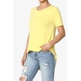 thumbnail image 3 of TheMogan Women's PLUS Basic Crew Neck Round Hem Short Sleeve Draped Jersey Tee, 3 of 6