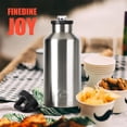 thumbnail image 5 of Ozark Trail 64 oz Stainless Steel Insulated Water Bottle with Chug Lid & Handle, Leak-Proof, Wide-Mouth Reusable Travel Water Bottle, Silver, 5 of 9