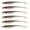 Brown 75mm, variant on 6Pcs Soft Silicone Fishing Lures Floating Baits Fork Tail Swimbaits Lures Artificial Swimbaits for Saltwater Fishing