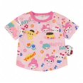 thumbnail image 2 of Hello Kitty ropa para niños niña bebé dibujos animados Tie-Dye manga corta novedad de verano algodón cómoda camiseta para niños, 2 of 4