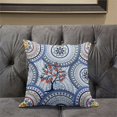 thumbnail image 5 of Boho Mandala Plant Indoor/Outdoor Pillow in White Yellow Blue Red 26x26, 5 of 5