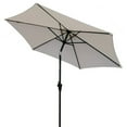 thumbnail image 3 of 91 Inch Dale Metal Backyard Patio Umbrella with Polyester Canopy, Cream- Saltoro Sherpi, 3 of 5